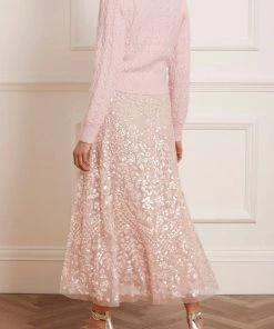 Needle & Thread Holding LTD Womenswear Cable Bobble Short Cardigan