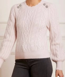 Needle & Thread Holding LTD Cable Jewelled Button Midline Jumper