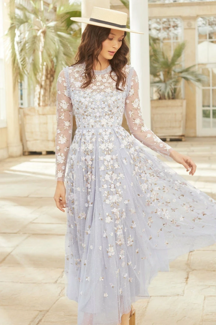 Wholesale 😉 Needle & Thread Holding LTD Camellia Ditsy Ankle Gown 👩 Womenswear 🥰 17 Needle & Thread Holding LTD Camellia Ditsy Ankle Gown Womenswear