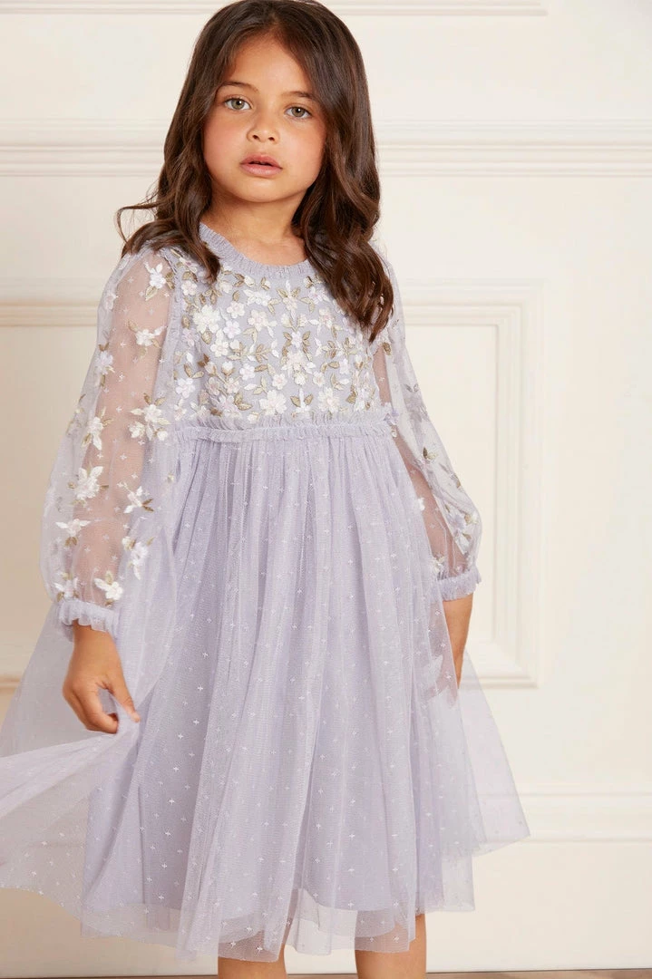 Discount π Needle & Thread Holding LTD Camellia Ditsy Bodice Long Sleeve Kids π Dress π 5 Needle & Thread Holding LTD Camellia Ditsy Bodice Long Sleeve Kids Dress