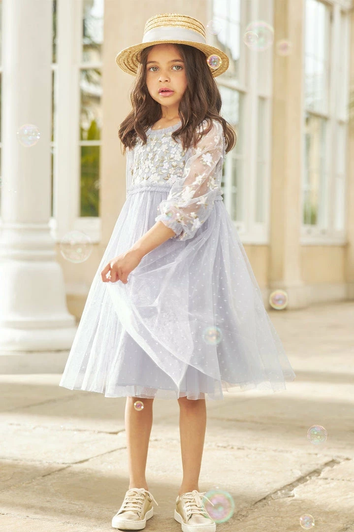 Discount π Needle & Thread Holding LTD Camellia Ditsy Bodice Long Sleeve Kids π Dress π 3 Needle & Thread Holding LTD Camellia Ditsy Bodice Long Sleeve Kids Dress