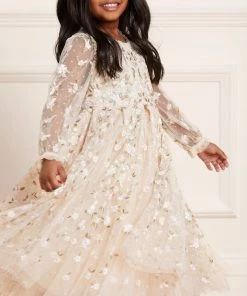 Outlet 😉 UK Needle & Thread Holding LTD Camellia Ditsy Long Sleeve Kids 👗 Dress 🎁 10 UK Needle & Thread Holding LTD Camellia Ditsy Long Sleeve Kids Dress