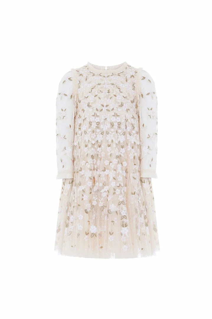 Outlet 😉 UK Needle & Thread Holding LTD Camellia Ditsy Long Sleeve Kids 👗 Dress 🎁 4 UK Needle & Thread Holding LTD Camellia Ditsy Long Sleeve Kids Dress