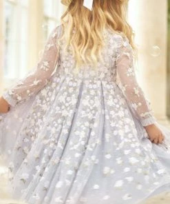 Needle & Thread Holding LTD Camellia Ditsy Long Sleeve Kids Dress