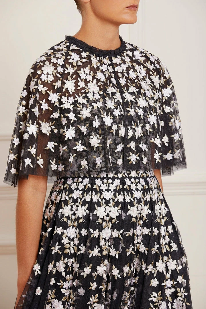 Outlet 🛒 Needle & Thread Holding LTD Camellia Ditsy Short Cape 😀 3 Needle & Thread Holding LTD Camellia Ditsy Short Cape