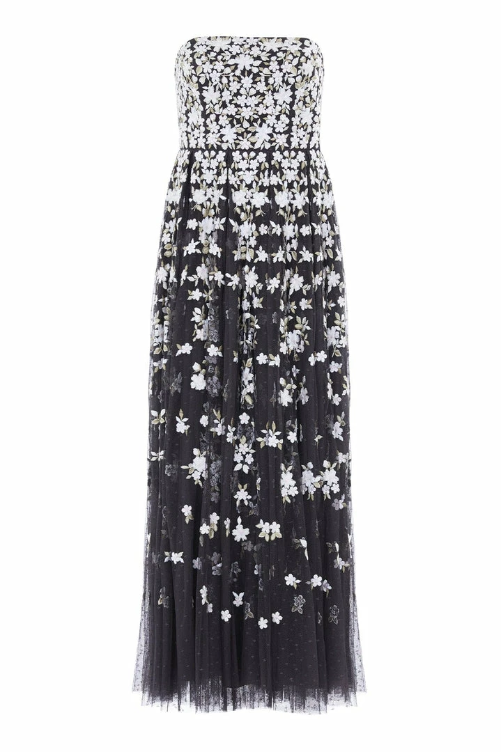 New β Needle & Thread Holding LTD Camellia Ditsy Strapless Ankle Gown π 4 Needle & Thread Holding LTD Camellia Ditsy Strapless Ankle Gown