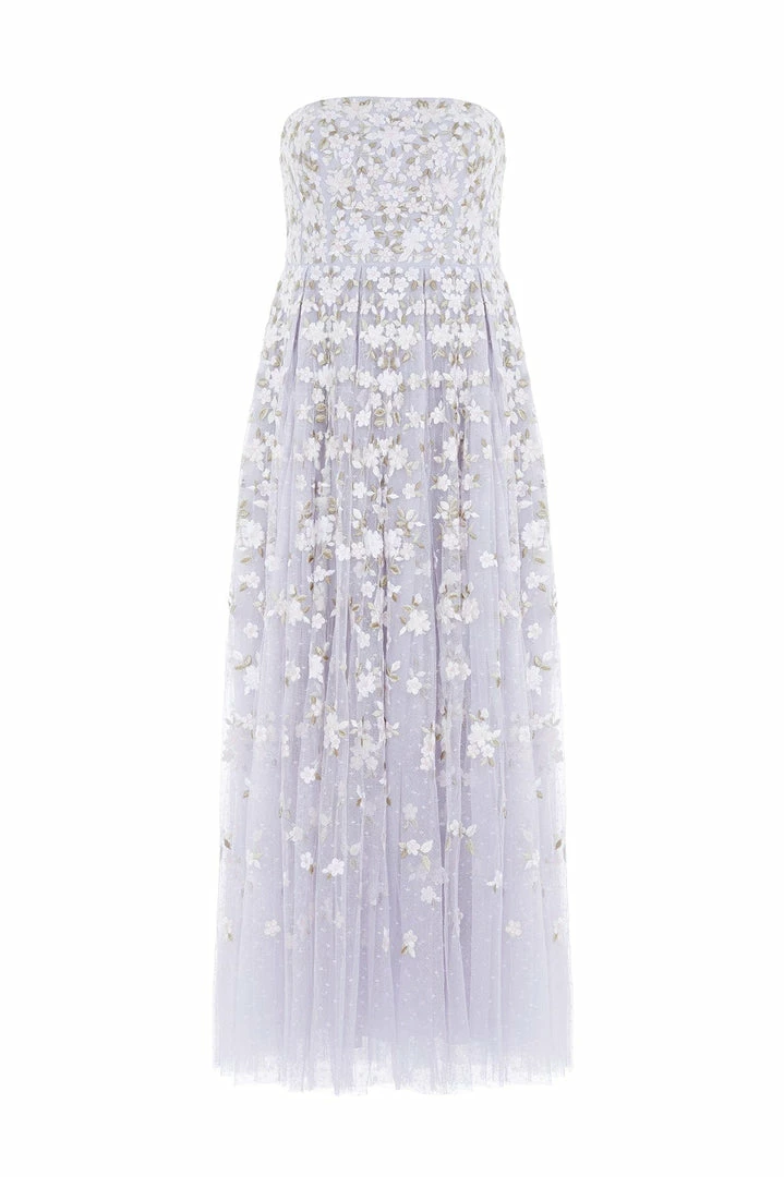 Cheapest ๐งจ Needle & Thread Holding LTD Camellia Ditsy Strapless Corset Ankle Gown ๐ฉ Womenswear ๐ 4 Needle & Thread Holding LTD Camellia Ditsy Strapless Corset Ankle Gown Womenswear