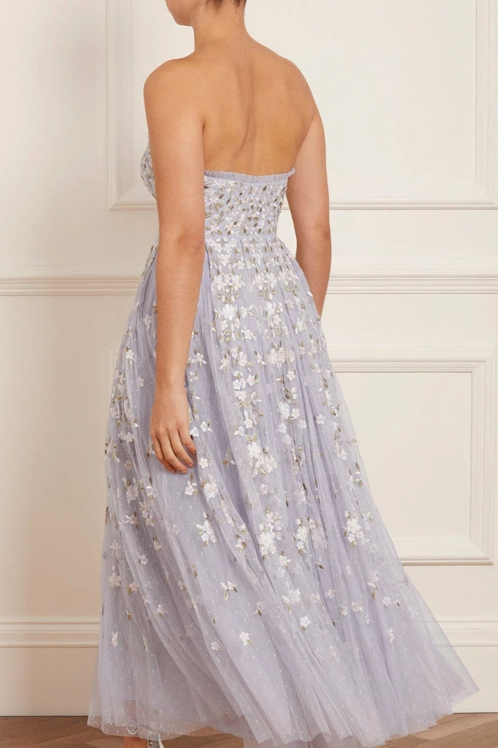 Cheapest ๐งจ Needle & Thread Holding LTD Camellia Ditsy Strapless Corset Ankle Gown ๐ฉ Womenswear ๐ 11 Needle & Thread Holding LTD Camellia Ditsy Strapless Corset Ankle Gown Womenswear