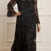 Needle & Thread Holding LTD Womenswear Celia Long Sleeve Ankle Gown