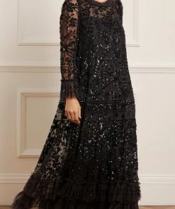 Top 10 ✨ Needle & Thread Holding LTD 👩 Womenswear Celia Long Sleeve Ankle Gown 🔔 13 Needle & Thread Holding LTD Womenswear Celia Long Sleeve Ankle Gown