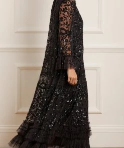 Top 10 ✨ Needle & Thread Holding LTD 👩 Womenswear Celia Long Sleeve Ankle Gown 🔔 14 Needle & Thread Holding LTD Womenswear Celia Long Sleeve Ankle Gown