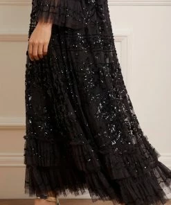 Top 10 ✨ Needle & Thread Holding LTD 👩 Womenswear Celia Long Sleeve Ankle Gown 🔔 15 Needle & Thread Holding LTD Womenswear Celia Long Sleeve Ankle Gown