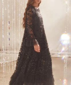 Top 10 ✨ Needle & Thread Holding LTD 👩 Womenswear Celia Long Sleeve Ankle Gown 🔔 19 Needle & Thread Holding LTD Womenswear Celia Long Sleeve Ankle Gown