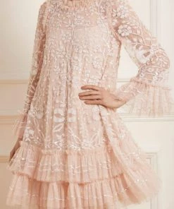 Needle & Thread Holding LTD Womenswear Celia Long Sleeve Mini Dress