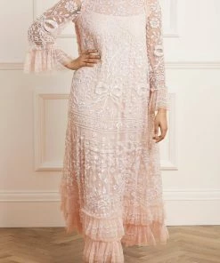 Needle & Thread Holding LTD Celia Long Sleeve Ankle Gown Womenswear