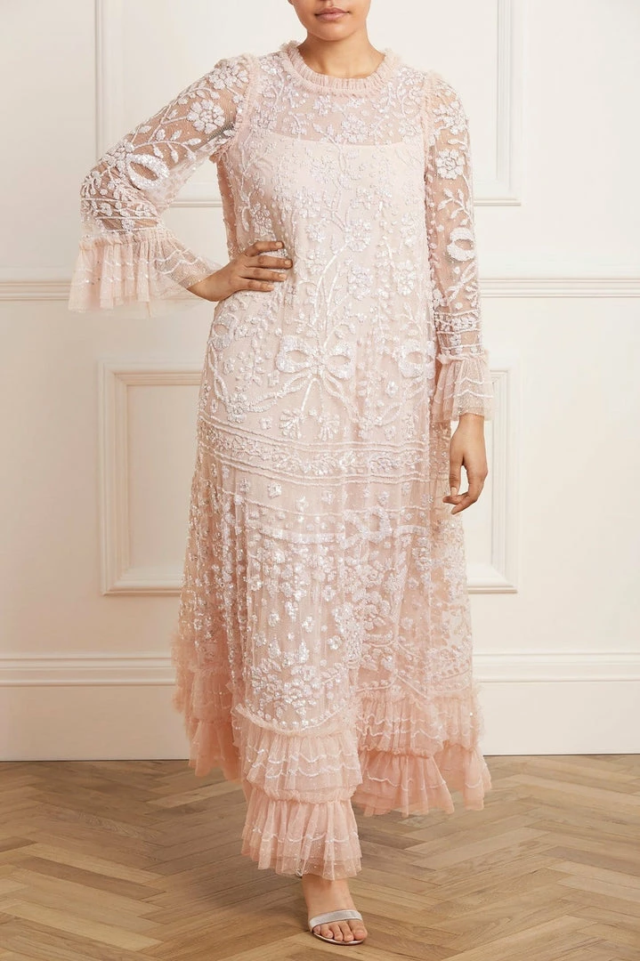 Top 10 🔥 Needle & Thread Holding LTD Celia Long Sleeve Ankle Gown 👩 Womenswear 🔔 3 Needle & Thread Holding LTD Celia Long Sleeve Ankle Gown Womenswear