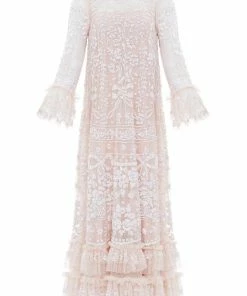Needle & Thread Holding LTD Celia Long Sleeve Ankle Gown Womenswear