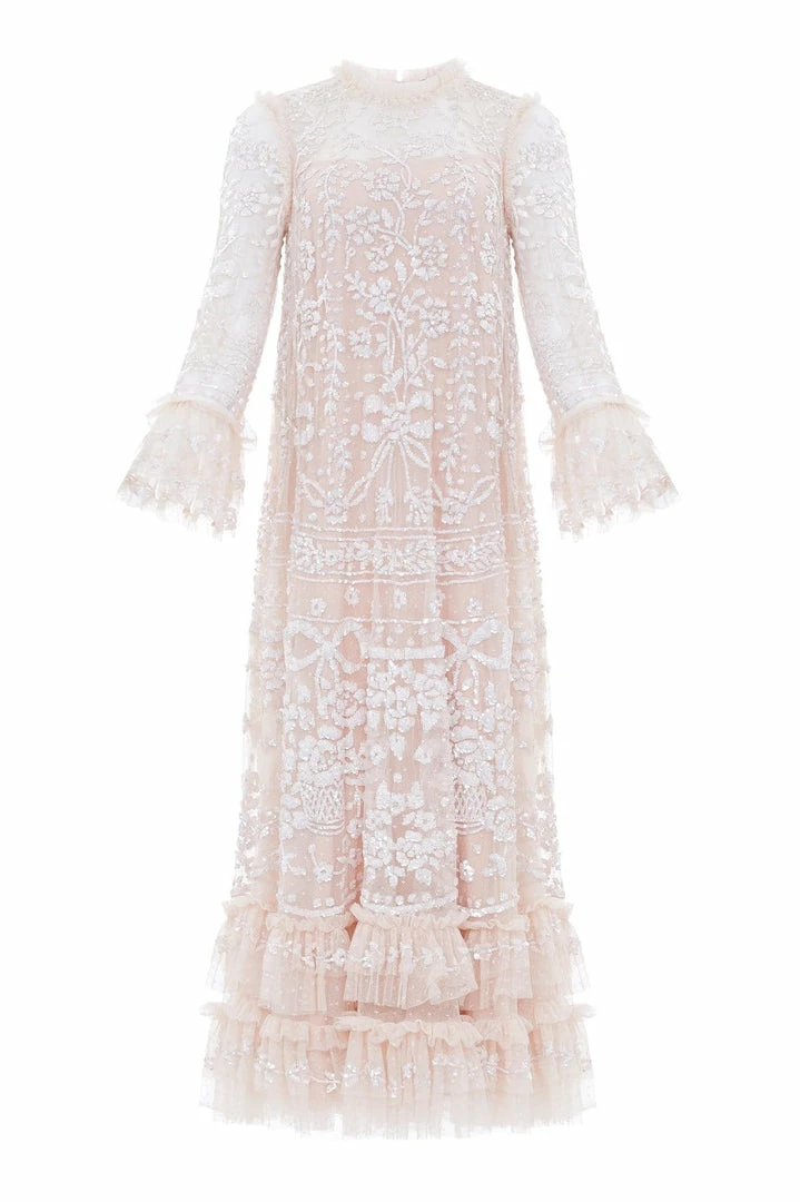 Top 10 🔥 Needle & Thread Holding LTD Celia Long Sleeve Ankle Gown 👩 Womenswear 🔔 4 Needle & Thread Holding LTD Celia Long Sleeve Ankle Gown Womenswear