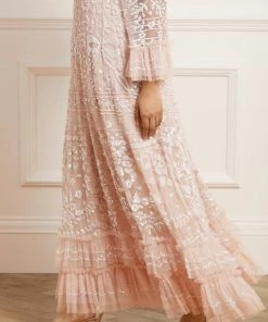 Top 10 🔥 Needle & Thread Holding LTD Celia Long Sleeve Ankle Gown 👩 Womenswear 🔔 18 Needle & Thread Holding LTD Celia Long Sleeve Ankle Gown Womenswear