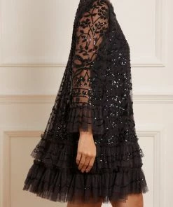 Best deal 🥰 Needle & Thread Holding LTD 👩 Womenswear Celia Long Sleeve Mini 👗 Dress 🎁 14 Needle & Thread Holding LTD Womenswear Celia Long Sleeve Mini Dress