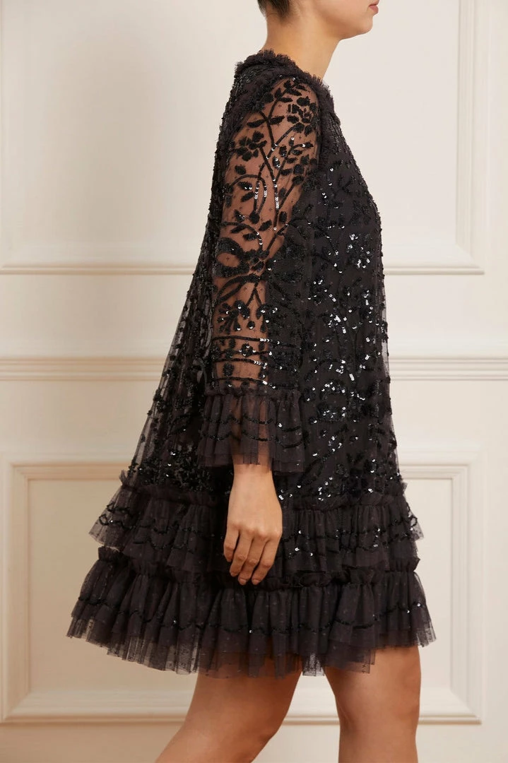 Best deal 🥰 Needle & Thread Holding LTD 👩 Womenswear Celia Long Sleeve Mini 👗 Dress 🎁 6 Needle & Thread Holding LTD Womenswear Celia Long Sleeve Mini Dress