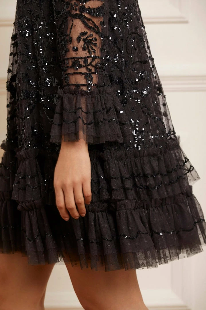 Best deal 🥰 Needle & Thread Holding LTD 👩 Womenswear Celia Long Sleeve Mini 👗 Dress 🎁 7 Needle & Thread Holding LTD Womenswear Celia Long Sleeve Mini Dress