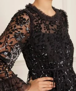 Best deal 🥰 Needle & Thread Holding LTD 👩 Womenswear Celia Long Sleeve Mini 👗 Dress 🎁 17 Needle & Thread Holding LTD Womenswear Celia Long Sleeve Mini Dress