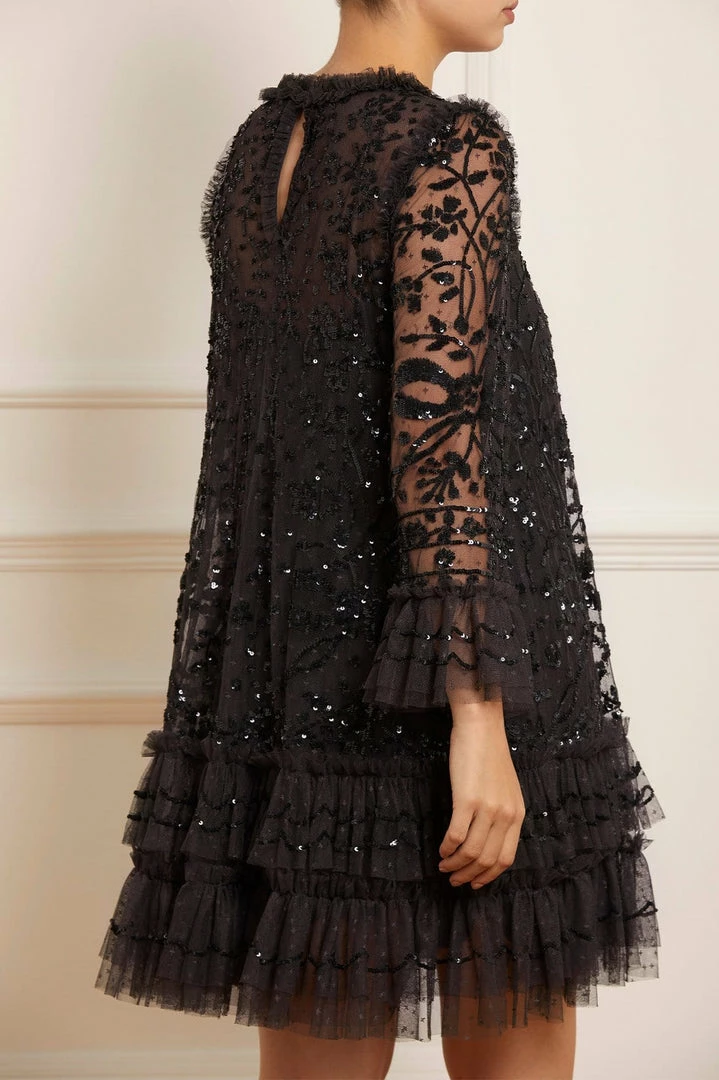 Best deal 🥰 Needle & Thread Holding LTD 👩 Womenswear Celia Long Sleeve Mini 👗 Dress 🎁 10 Needle & Thread Holding LTD Womenswear Celia Long Sleeve Mini Dress