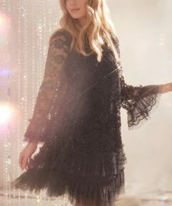 Best deal 🥰 Needle & Thread Holding LTD 👩 Womenswear Celia Long Sleeve Mini 👗 Dress 🎁 19 Needle & Thread Holding LTD Womenswear Celia Long Sleeve Mini Dress