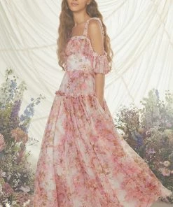 Needle & Thread Holding LTD Darling Meadow Off Shoulder Ankle Gown Summer Dresses