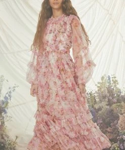 Budget 🔥 Needle & Thread Holding LTD Darling Meadow Ruffle Ballerina 👗 Dress 🔔 19 Needle & Thread Holding LTD Darling Meadow Ruffle Ballerina Dress