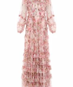 Needle & Thread Holding LTD Darling Meadow Ruffle Gown