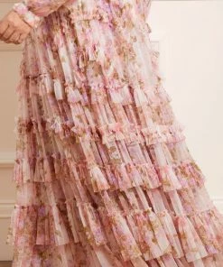 Needle & Thread Holding LTD Darling Meadow Ruffle Gown