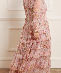 Needle & Thread Holding LTD Darling Meadow Ruffle Gown
