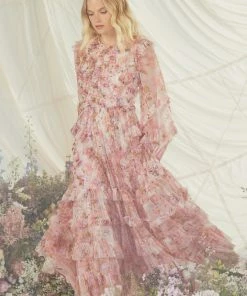 Needle & Thread Holding LTD Darling Meadow Ruffle Gown