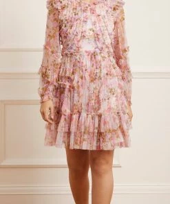 Needle & Thread Holding LTD Darling Meadow Ruffle Mini Dress