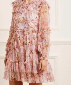 Needle & Thread Holding LTD Darling Meadow Ruffle Mini Dress