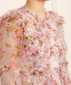 Needle & Thread Holding LTD Darling Meadow Ruffle Mini Dress