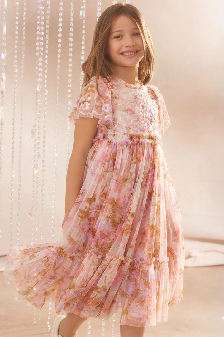 Cheapest 😀 Needle & Thread Holding LTD Darling Meadow Sequin Bodice Kids 👗 Dress 🎁 3 Needle & Thread Holding LTD Darling Meadow Sequin Bodice Kids Dress