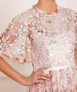 New π Needle & Thread Holding LTD Darling Meadow Sequin Bodice Short Sleeve Ankle Gown π 13 Needle & Thread Holding LTD Darling Meadow Sequin Bodice Short Sleeve Ankle Gown