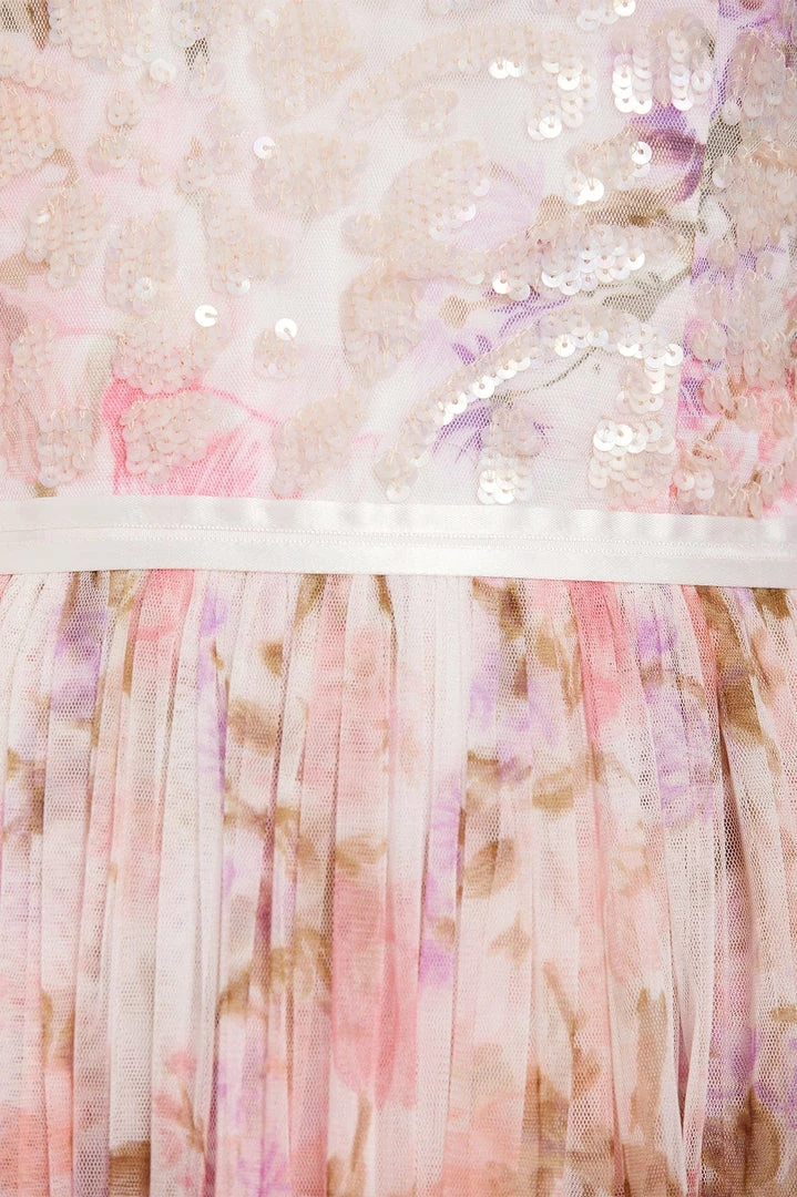 New π Needle & Thread Holding LTD Darling Meadow Sequin Bodice Short Sleeve Ankle Gown π 7 Needle & Thread Holding LTD Darling Meadow Sequin Bodice Short Sleeve Ankle Gown