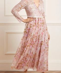 Needle & Thread Holding LTD Womenswear Darling Meadow V-Neck Bodice Ankle Gown