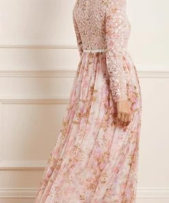 Needle & Thread Holding LTD Womenswear Darling Meadow V-Neck Bodice Ankle Gown