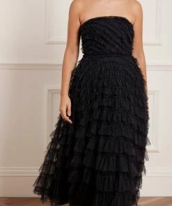 Needle & Thread Holding LTD Womenswear Elizabeth Rose Strapless Corset Ankle Gown