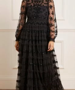 Needle & Thread Holding LTD Eve Sequin Gown Womenswear