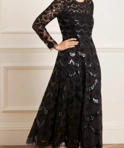 Needle & Thread Holding LTD Womenswear Fifi Long Sleeve Ankle Gown