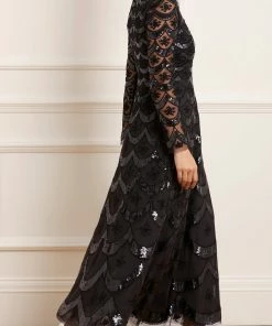 Needle & Thread Holding LTD Womenswear Fifi Long Sleeve Ankle Gown