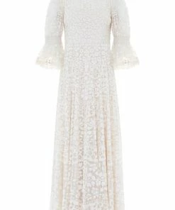 Needle & Thread Holding LTD Womenswear Filigree Lace Sequin Ankle Gown