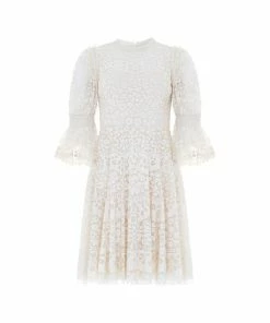 Needle & Thread Holding LTD Womenswear Filigree Lace Sequin Mini Dress