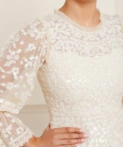 Hot Sale 😉 Needle & Thread Holding LTD 👩 Womenswear Filigree Lace Sequin Mini 👗 Dress 😀 16 Needle & Thread Holding LTD Womenswear Filigree Lace Sequin Mini Dress